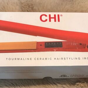 Red Tourmaline Ceramic Hairstyling Iron